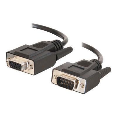 Cables To Go 25213 Serial extension cable - DB-9 (M) to DB-9 (F) - 3 ft - molded thumbscrews - black Cables To Go 25213 Serial extension cable - DB-9 (M) to DB-9 (F) - 3 ft - molded thumbscrews - black