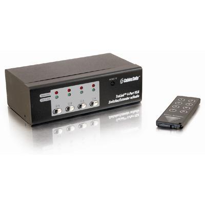 Cables To Go 39972 TruLink 4-Port UXGA Monitor Switcher/Extender with Audio - Monitor/audio switch - desktop Cables To Go 39972 TruLink 4-Port UXGA Monitor Switcher/Extender with Audio - Monitor/audio switch - desktop