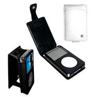 Black  Plush Leather Case for iPod Video 60GB