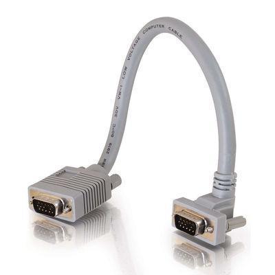 Cables To Go 52006 Premium 50ft Premium Shielded HD15 SXGA M M Monitor Cable with 90? Upward Angled Male Connector VGA cable HD 15 M to HD 15 M 50 ft