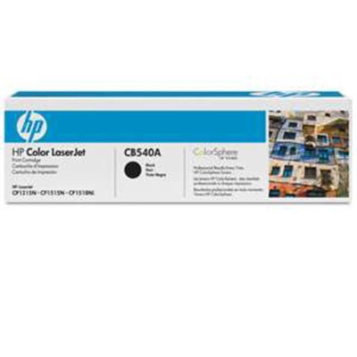 HP Inc. CB540A 125A Black original LaserJet toner cartridge CB540A for Color LaserJet CM1312 MFP CM1312nfi MFP CP1215 CP1515n CP1518ni