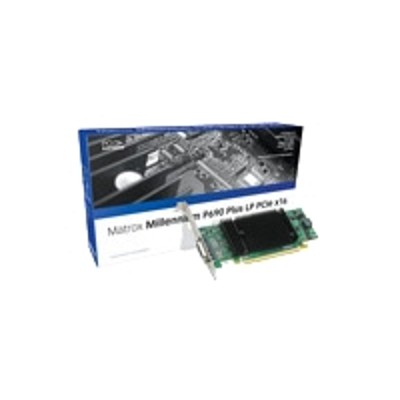 Matrox P69-mdde256lauf Millennium P690 Plus Lp Pcie X16 - Graphics Card - Mga P690 - 256 Mb Ddr2 - Pcie X16 Low Profile