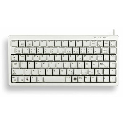 Cherry G84 4100LCMUS 0 Compact Keyboard G84 4100 Keyboard PS 2 USB English light gray