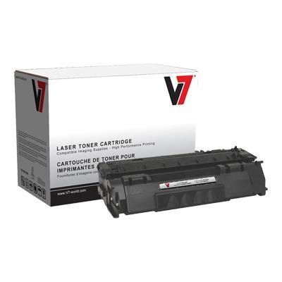 V7 V753A Black remanufactured toner cartridge equivalent to HP 53A for HP LaserJet M2727nf M2727nfs P2014 P2014n P2015 P2015d P2015dn P2015n