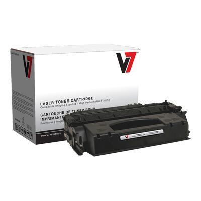 V7 V753X Black High Yield LaserJet Replacement Toner Cartridge for HP Q7553X