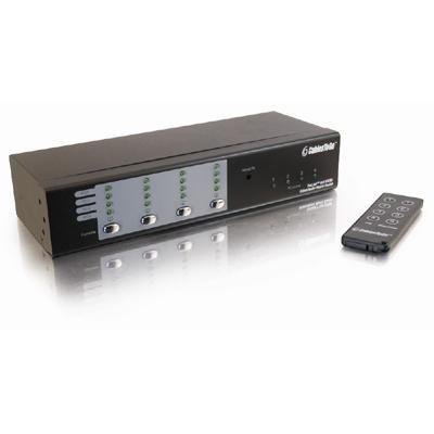 C2G TruLink 4x4 UXGA Video/Audio Matrix Switch - Video/audio switch - desktop
