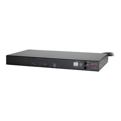 APC AP7730 Automatic Transfer Switch - Redundant switch (rack-mountable) - AC 208 V - Ethernet 10/100 RS-232 - output connectors: 9 - 1U - for P/N: SUA3000RMT2 APC AP7730 Automatic Transfer Switch - Redundant switch (rack-mountable) - AC 208 V - Ethernet 10/100 RS-232 - output connectors: 9 - 1U - for P/N: SUA3000RMT2