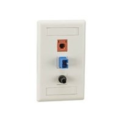 Black Box WP472 GigaStation - Wall plate - electric ivory - 4 ports Black Box WP472 GigaStation - Wall plate - electric ivory - 4 ports