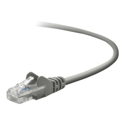 Belkin A3L791 05 S Patch cable RJ 45 M RJ 45 M 5 ft UTP CAT 5e molded snagless gray B2B for Omniview SMB 1x16 SMB 1x8 OmniView IP 5000H