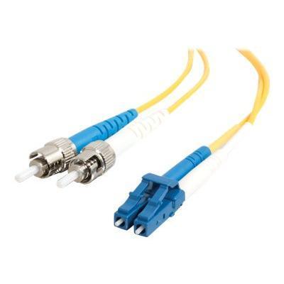 LC/ST Plenum-Rated Duplex 9/125 Single Mode Fiber Patch Cable - patch cable - 33 ft