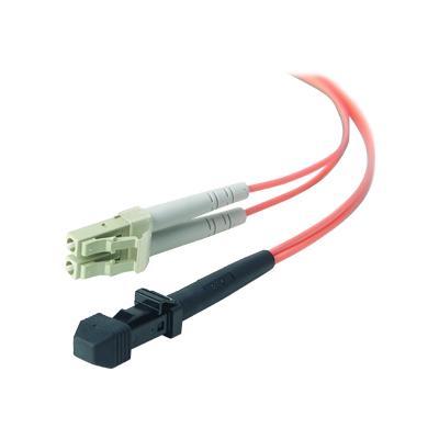 Belkin F2F202L9 02M Patch cable LC PC multi mode M to MT RJ multi mode M 6.6 ft fiber optic 62.5 125 micron OM1 orange