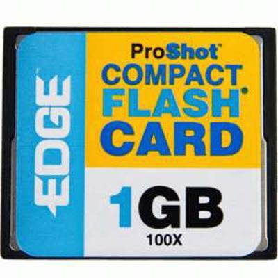 Edge Memory PE204372 Digital Media ProShot Flash memory card 1 GB 100x CompactFlash