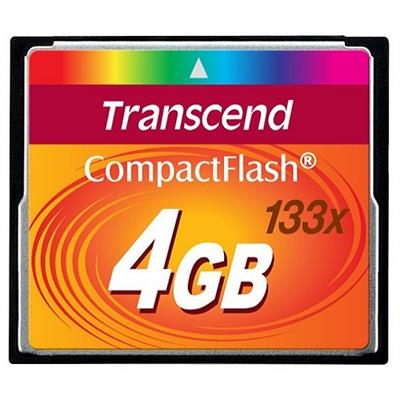 Transcend TS4GCF133 Flash memory card 4 GB 133x CompactFlash