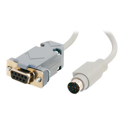 Cables To Go 25041 Serial cable DB 9 F to 8 pin mini DIN M 6 ft gray