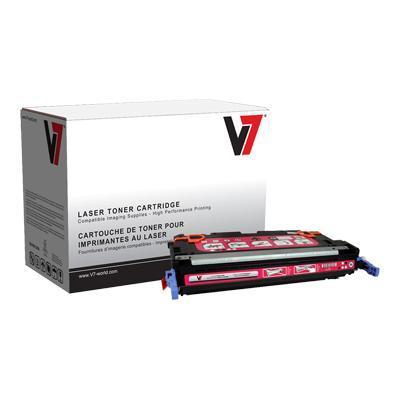 V7 V73600M Magenta LaserJet Replacement Toner Cartridge with Smart Chip for HP Q6473A