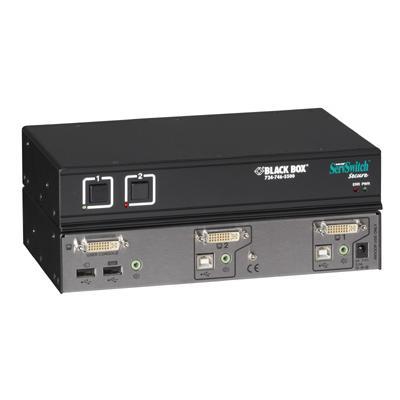 Black Box SW2007A USB ServSwitch Secure KVM audio switch USB 2 x KVM audio 1 local user desktop