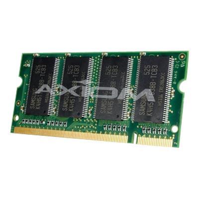 Axiom Memory AXR400S3Q/1G DDR - 1 GB - SO-DIMM 200-pin - 400 MHz / PC3200 - CL3 - 2.5 V - unbuffered - non-ECC Axiom Memory AXR400S3Q/1G DDR - 1 GB - SO-DIMM 200-pin - 400 MHz / PC3200 - CL3 - 2.5 V - unbuffered - non-ECC