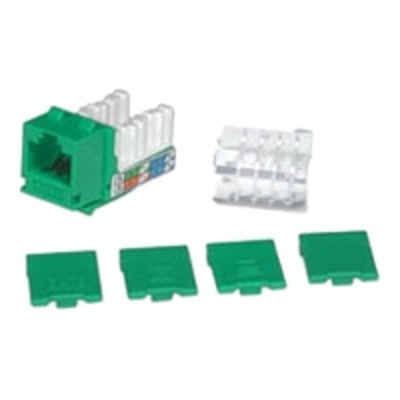 Cables To Go 29317 Modular insert green 1 port