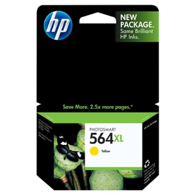 HP Inc. CB325WN 140 564XL 6 ml High Yield yellow original ink cartridge for Deskjet 35XX Photosmart 55XX 55XX B111 6520 65XX B211 75XX 75XX C3