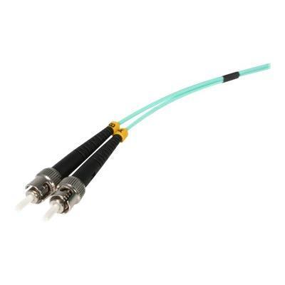 StarTech.com A50FBSTST1 1m ST Fiber Optic Cable 10 Gb Aqua MM Duplex 50 125 LSZH Patch cable ST multi mode M to ST multi mode M 3.3 ft fiber o