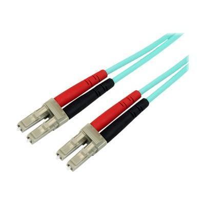 StarTech.com A50FBLCLC1 1m LC Fiber Optic Cable 10 Gb Aqua MM Duplex 50 125 LSZH Patch cable LC multi mode M to LC multi mode M 3.3 ft fiber o