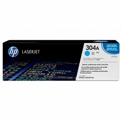 HP Inc. CC531A 304A Cyan original LaserJet toner cartridge CC531A for Color LaserJet CM2320fxi CM2320n CM2320nf CP2025 CP2025dn CP2025n CP2025