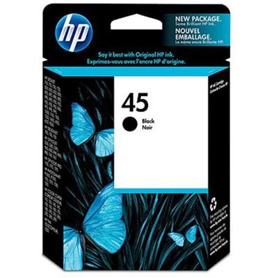 HP Inc. 51645A 140 45 42 ml black original ink cartridge for Deskjet 12XX Officejet g55 g85 k60 R40 R60 R80 T45 T65 Officejet Pro 11XX