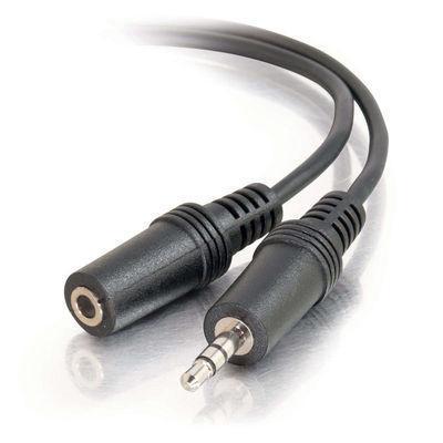 C2G 40405 1.5 ft Stereo Audio Extension Cable - Black