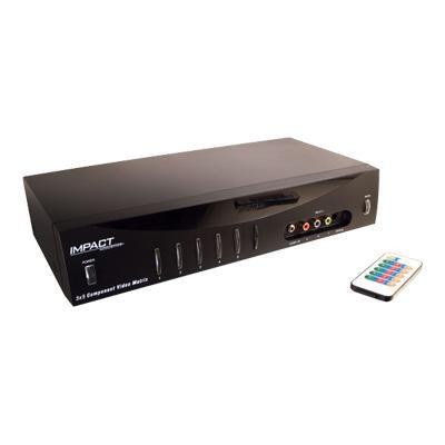 3x5 Component Video Matrix Selector Switch - Video/audio switch - desktop 3x5 Component Video Matrix Selector Switch - Video/audio switch - desktop