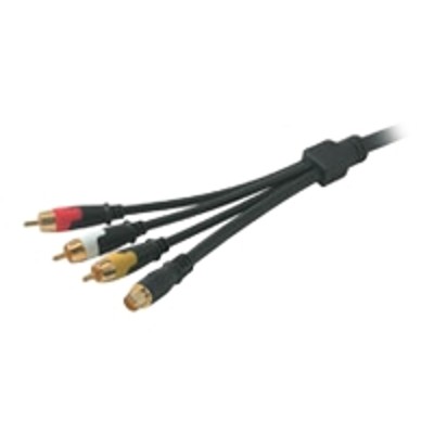 Cables To Go 42097 Rapidrun S-video   Composite Video   Stereo Audio Flying Lead - Video / Audio Cable - S-video / Composite Video / Audio - 4 Pin Mini-din  Rca