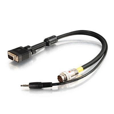 RapidRun HD15 (UXGA)   3.5mm Stereo Audio Break-Away Flying Lead - video / audio cable - VGA / audio - 10 ft