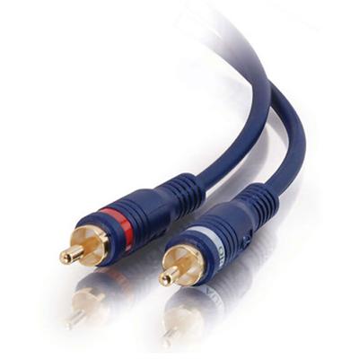 Cables To Go 40470 Velocity 35ft Velocity Rca Stereo Audio Cable - Audio Cable - Rca (m) To Rca (m) - 35 Ft - Stp - Blue