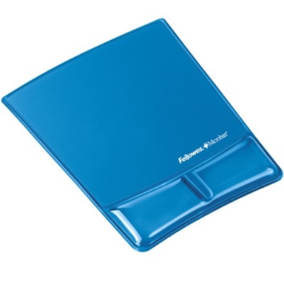 Fellowes 9182201 Wrist Support Mouse pad with wrist pillow blue