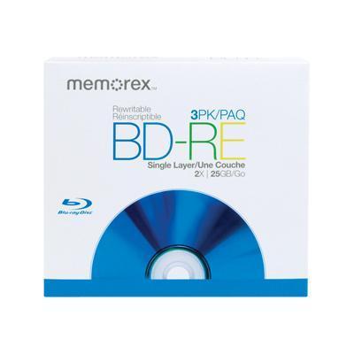 BD-RE x 3 - 25 GB - storage media