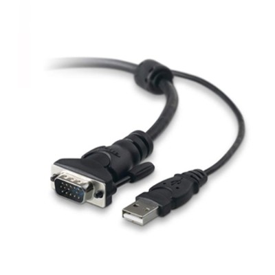Linksys F1D9006 10 KVM Universal Cables VGA USB Keyboard video mouse KVM cable USB HD 15 M to HD 15 4 pin USB Type B M 10 ft molded thumbs