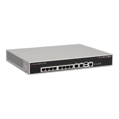 Fortinet FortiGate 110C Bundle - Security appliance - Ethernet  Fast Ethernet  Gigabit Ethernet with 1 year FortiCare 8X5 Enhanced Support   1 year FortiGuard