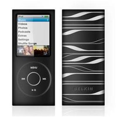 Sonic Wave Two-Tone Silicone Sleeve for iPod nano (4th Gen) - case for digital player