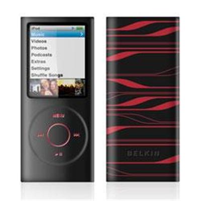 Sonic Wave Two-Tone Silicone Sleeve for iPod nano (4th Gen) - case for digital player