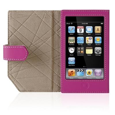 Belkin Leather Folio Case for iPod touch (2nd Gen) - Case for digital player - leather - pink - for Apple iPod touch