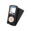 Griffin-Elan Convertible Leather Flip-top Case for iPod nano (4th Generation) - Black-Carrying Cases