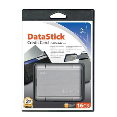 16gb Datastick Credit Card Ultra-slim Usb 2.0 Flash Drive (silver)