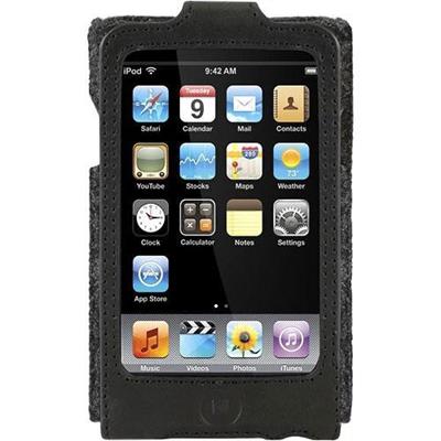 Eco-Conscious Leather Sleeve for iPod touch 2nd Generation - Black