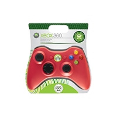 Xbox 360 Limited Edition Red Wireless Controller and Play & Charge Kit - Game pad -  Xbox 360 - black  red