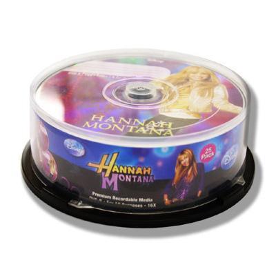 Walt Disney's Hannah Montana Brand Blank Premium Recordable 16X DVD-R - 25 pack