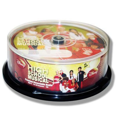Walt Disney's High School Musical Brand Blank Premium Recordable 16X DVD-R - 25 pack
