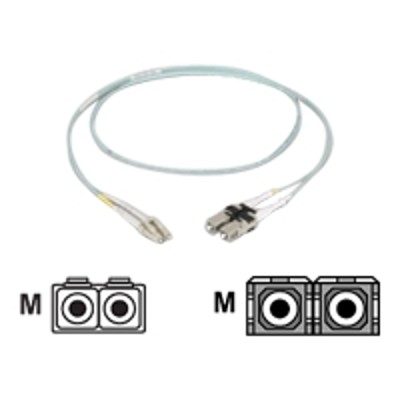 Black Box EFNT010 010M SCLC 10 Gigabit Patch cable SC multi mode M to LC multi mode M 33 ft fiber optic 50 125 micron