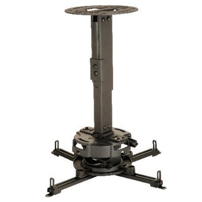 Type: Ceiling Mount Compatibility: Projector Specifications: Product Information Device Supported: Projector Maximum Load Capacity: 50.00 lb  Physical Characteristics Color: Black Height: 20.7 Width: 7.1 Depth: 7.1 Weight (Approximate): 7.00 lb  Package Contents: 1 x Projector Mount Assembly 1 x Adapter Plate 2 x Concrete Anchor 2 x (#14 x 2.5) Phillips Hex Head Wood Screw 1 x (#10-32 x 1/4) Socket Pin Screw 6 x 1/4 Flat Washer 4 x #6 Flat Washer x .5 OD 1 x 2mm Security Allen Wrench 1 x 4mm Security Allen Wrench 4 x (M3 x 8mm) Serrated Washer Head Socket Pin Screw 4 x (M4 x 10mm) Serrated Washer Head Socket Pin Screw 4 x (M5 x 10mm) Serrated Washer Head Socket Pin Screw 4 x (M6 x 10mm) Serrated Washer Head Socket Pin Screw 1 x Ceiling Plate 1 x Outer Channel 1 x Inner Channel 1 x Clamp Plate 1 x Vertical Mounting Pl...