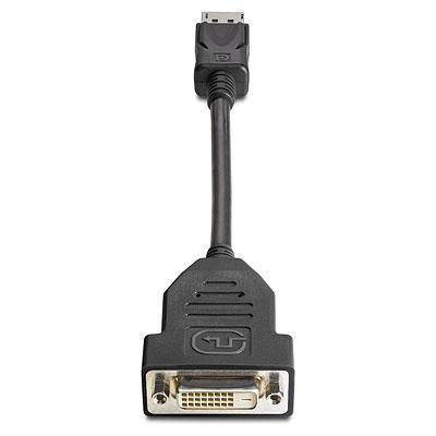 HP Inc. FH973AA DisplayPort to DVI D Adapter DisplayPort adapter single link DisplayPort M to DVI D F 7.5 in latched for EliteDesk 800 G2 ProOn