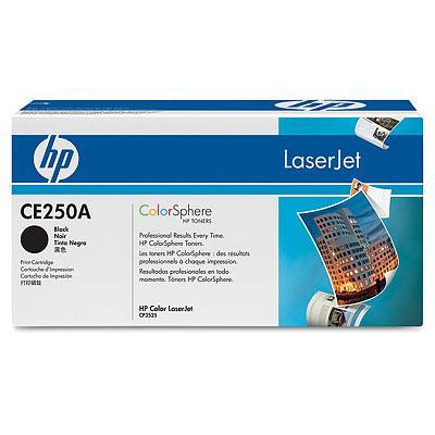 HP Inc. CE250A 504A Black original LaserJet toner cartridge CE250A for Color LaserJet CM3530 MFP CM3530fs MFP CP3525 CP3525dn CP3525n CP3525x