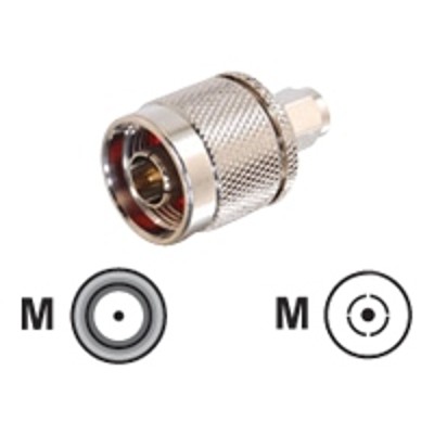 Cables To Go 42220 RP SMA Male to N Male Wi Fi Adapter Antenna adapter RP SMA M to N Series connector M coaxial silver